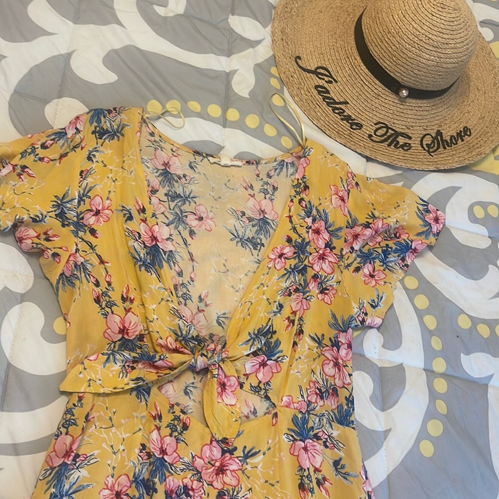 Cotton Candy LA floral romper